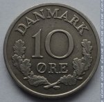 10 эре 1967 г. Дания(28) -4173 - реверс