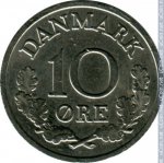 10 эре 1968 г. Дания(28) -4173 - реверс