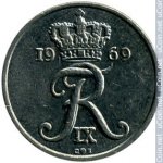 10 эре 1969 г. Дания(28) -4173 - аверс