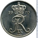 10 эре 1970 г. Дания(28) -4173 - аверс