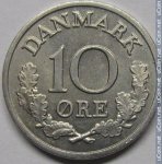 10 эре 1971 г. Дания(28) -4173 - реверс