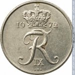 10 эре 1972 г. Дания(28) -4173 - аверс