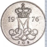 10 эре 1976 г. Дания(28) -4173 - аверс