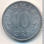 10 эре 1977 г. Дания(28) -4173 - реверс
