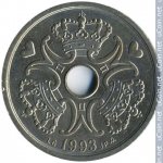 2 кроны 1993 г. Дания(28) -4173 - аверс