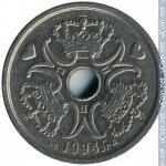 2 кроны 1994 г. Дания(28) -4173 - аверс