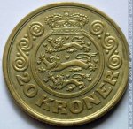 20 крон 1990 г. Дания(28) -4173 - реверс