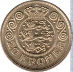 20 крон 1996 г. Дания(28) -4173 - реверс
