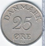 25 оре 1949 г. Дания(28) -4173 - аверс