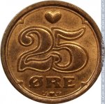 25 эре 1990 г. Дания(28) -4173 - реверс