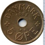 5 эре 1928 г. Дания(28) -4173 - реверс