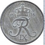 5 эре 1956 г. Дания(28) -4173 - аверс