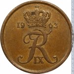5 эре 1963 г. Дания(28) -4173 - аверс