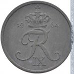 5 эре 1964 г. Дания(28) -4173 - аверс