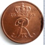 5 эре 1965 г. Дания(28) -4173 - аверс
