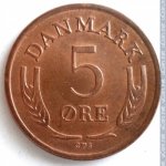5 эре 1965 г. Дания(28) -4173 - реверс