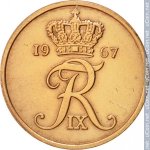 5 эре 1967 г. Дания(28) -4173 - аверс