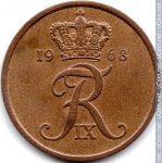 5 эре 1968 г. Дания(28) -4173 - аверс