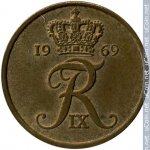 5 эре 1969 г. Дания(28) -4173 - аверс