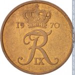 5 эре 1970 г. Дания(28) -4173 - аверс