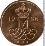 5 эре 1986 г. Дания(28) -4173 - аверс