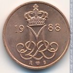 5 эре 1988 г. Дания(28) -4173 - аверс