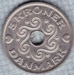 5 крон 2000 г. Дания(28) -4173 - аверс