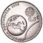 2.5 евро 2008 г. Португалия(18) -16372 - аверс