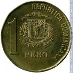 1 песо 2002 г. Доминиканская республика(7) -527 - аверс