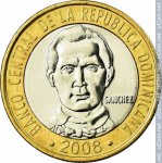 5 песо 2008 г. Доминиканская республика(7) -527 - аверс