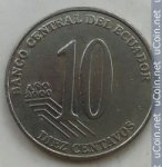 10 сентаво 2000 г. Эквадор(26) - 321 - аверс