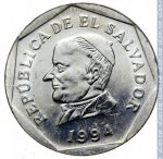25 сентаво 1994 г. Сальвадор(19) - 114 - аверс
