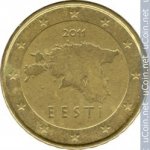 10 центов 2011 г. Эстония(26) - 3424 - реверс