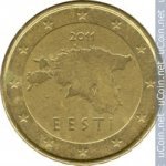 10 центов 2011 г. Эстония(26) - 3424 - реверс