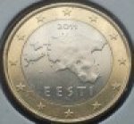 1 евро 2011 г. Эстония(26) - 3424 - реверс