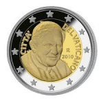 2 евро 2010 г. Ватикан(4) -86487 - аверс