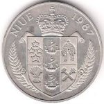 5 долларов 1987 г. Ниуэ(15) -16355 - реверс