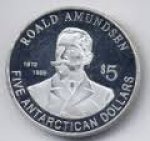 5 долларов 2011 г. Южный полюс(27) -800 - аверс