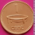 1 цент 2001 г. Фиджи(24) -522 - реверс