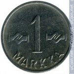 1 марка 1954 г. Финляндия(24) -16437 - аверс