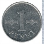 1 пенни 1973 г. Финляндия(24) -16437 - реверс