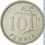 10 пенни 1983 г. Финляндия(24) -16437 - реверс