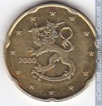 20 центов 2000 г. Финляндия(24) -16437 - реверс