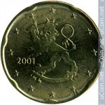 20 центов 2001 г. Финляндия(24) -16437 - реверс
