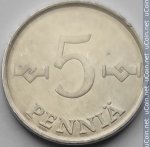 5 пенни 1978 г. Финляндия(24) -16437 - реверс