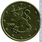 50 центов 2000 г. Финляндия(24) -16437 - реверс