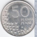 50 пенни 1990 г. Финляндия(24) -16437 - аверс