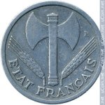 1 франк 1944 г. Франция(24)-  39539 - аверс