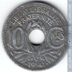 10 сантимов 1941 г. Франция(24)-  39539 - аверс