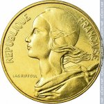 10 сентим 1977 г. Франция(24)-  39539 - аверс